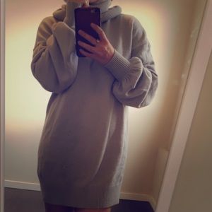 Comfy, turtleneck sweater dress